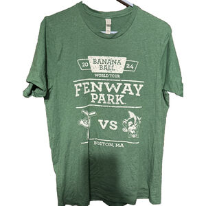 Savannah Bananas Fenway Park 2024 World Tour T-Shirt Men's L Green